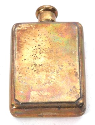 Lot 160 - An Elizabeth II silver spirit flask of...