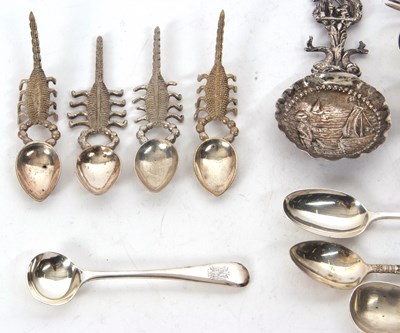 Lot 50 - Mixed Lot: A Dutch white metal decorative...