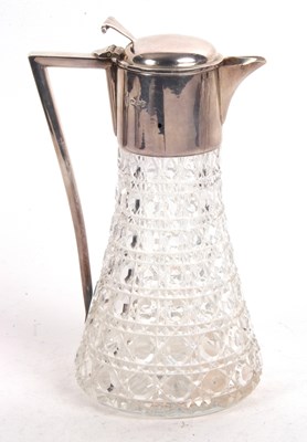 Lot 184 - An Elizabeth II cut glass and silver mounted...