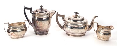 Lot 191 - Early 20th Century four piece silver tea set...