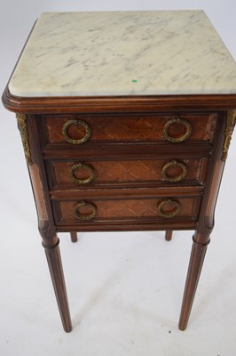 Lot 268 - Late 19th century French parquetry inlaid...
