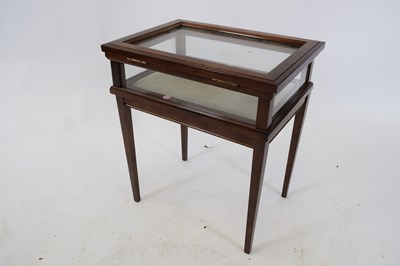 Lot 277 - Small mahogany framed bijouterie display table...