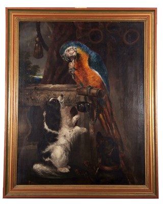 Lot 539 - Victorian school, Macaw and Parrot with two...