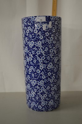 Lot 15 - A prunus pattern cylindrical stick stand