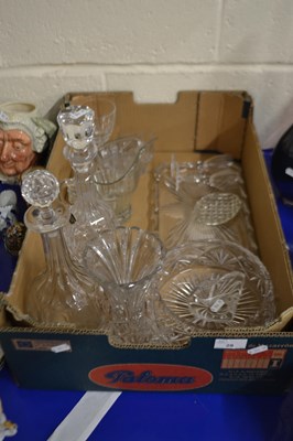 Lot 28 - Mixed Lot: Various assorted decanters, glass...