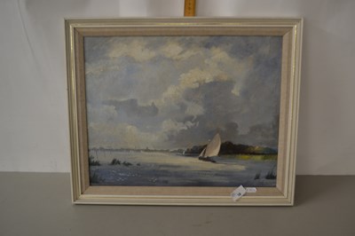 Lot 38 - J Fairhurst, study of sailing boats on The...