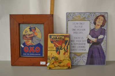 Lot 41 - Group of three reproduction advertising pictures