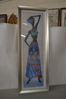 Lot 48 - Modern coloured print of an African lady