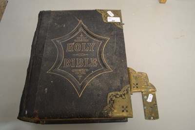 Lot 66 - Vintage brass bound Holy Bible