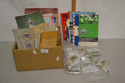 Lot 84 - Box of various albums and loose cigarette cards