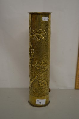 Lot 101 - Trench art shell case