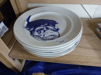 Lot 514 - Quantity of National Trust blue and white cat...