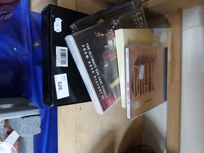 Lot 526 - A quantity of music DVD's and a cased...