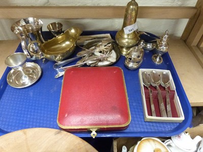 Lot 541 - Mixed Lot: Assorted EPNS, other metal wares,...
