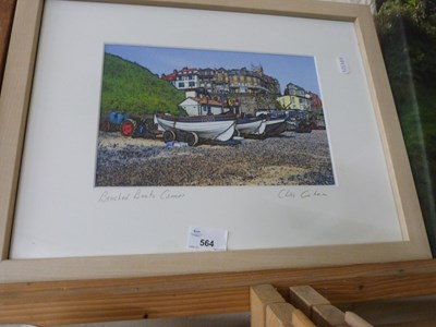 Lot 564 - Beached Boats, Cromer by Chris Croton, framed...