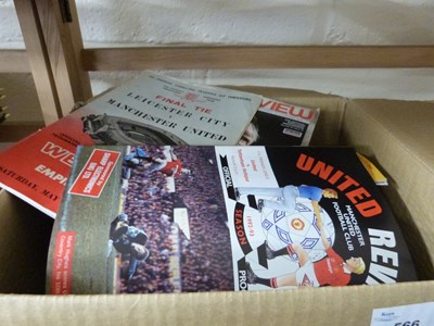 Lot 566 - Quantity of assorted football programs to...