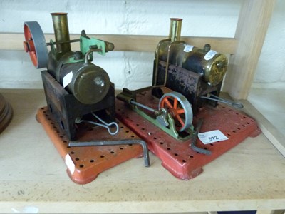 Lot 572 - Two Mammod steam engine models