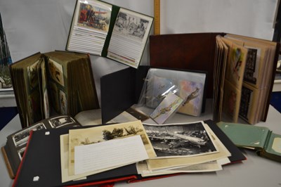 Lot 138 - Collection of various albums of postcards to...