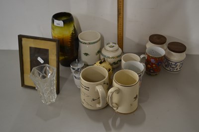 Lot 151 - Mixed Lot: Various assorted mugs, vases, egg...