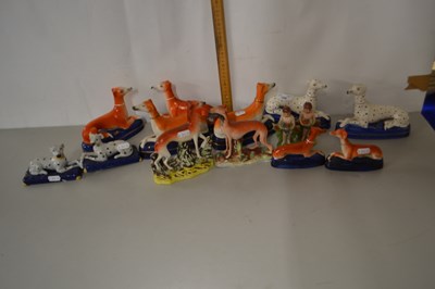 Lot 158 - A collection of various Staffordshire models...