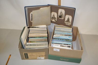Lot 194 - Two boxes of various assorted postcards