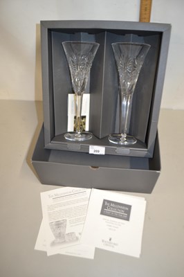 Lot 209 - A pair of boxed Waterford Crystal Millennium...
