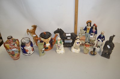 Lot 215 - Mixed Lot: Staffordshire figures, Chinese Tang...