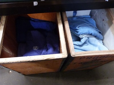 Lot 649 - Quantity of assorted towels, two crates