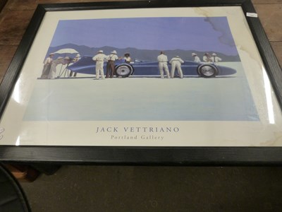 Lot 757 - Jack Vetriano reproduction print, framed and...