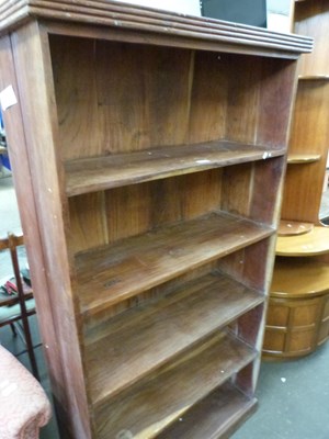 Lot 795 - Five tier teak free standing bookcase