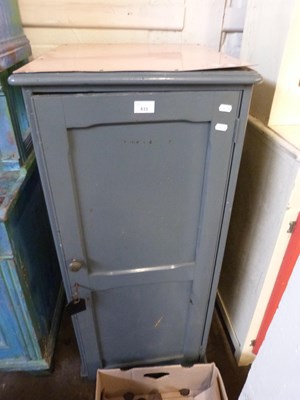 Lot 833 - Grey painted cupboard