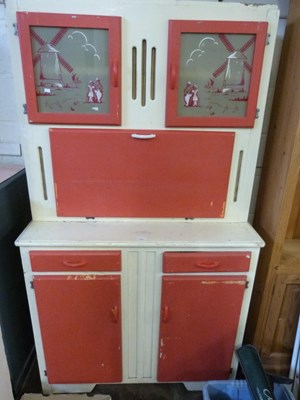 Lot 834 - Mid 20th Century kitchen cabinet