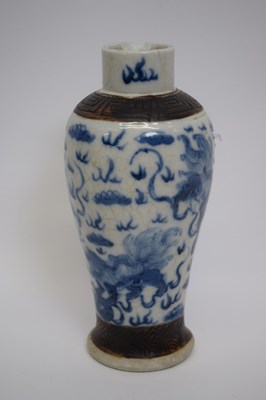 Lot 15 - 19th century Chinese porcelain vase decorated...
