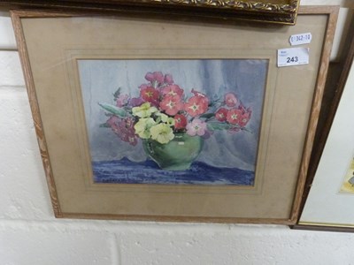 Lot 243 - Bracken study of a vase of flowers,...