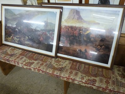 Lot 251 - Coloured print, The Battle of Rorkes Drift and...