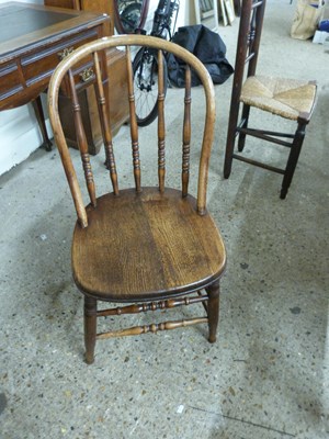 Lot 257 - Spindle back kitchen chair