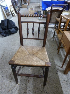 Lot 258 - Rush seated kitchen chair