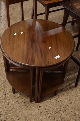 Lot 302 - Nest of four mahogany occasional tables