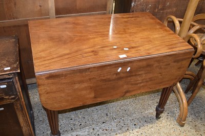 Lot 305 - 19th Century mahogany pembroke table on fluted...