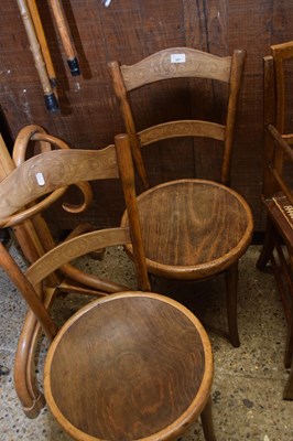 Lot 307 - Two bentwood cafe chairs