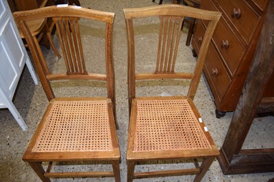 Lot 308 - Two Edwardian bedroom chairs