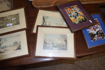 Lot 348 - Mixed Lot: Various reproduction hunting prints...