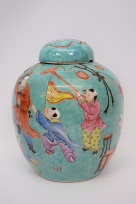 Lot 29 - Chinese porcelain ginger jar and cover, the...