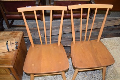 Lot 364 - Pair of Ercol stick back chairs