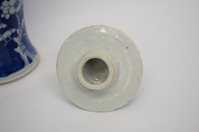 Lot 30 - Chinese porcelain vase, blue ground with...