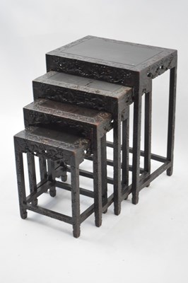 Lot 304 - Early 20th century nest of four Chinese...