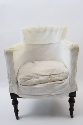Lot 310 - Early 20th century tub chair (for...