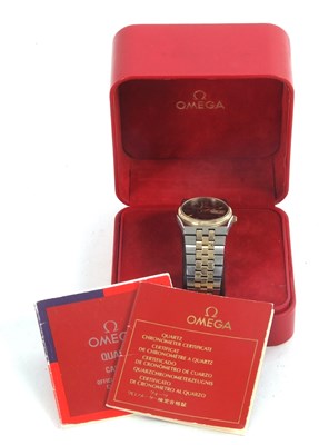 Lot 307 - An Omega Constellation quartz gents wristwatch,...