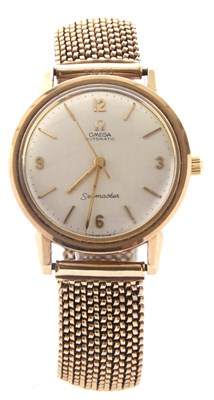 Lot 307A - A 9ct gold cased gents Omega Seamaster,...