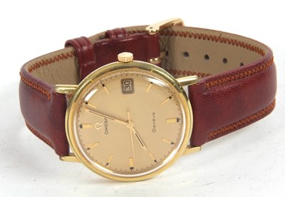 Lot 314 - An Omega Geneve gents wristwatch, it has a...